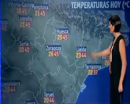 TVE da la previsión del tiempo para el 10 de agosto de 2050