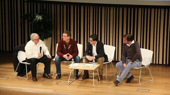 Arzak, Aduriz, Aizeaga eta Mtnez. de Albeniz jardunaldien aurkezpenean