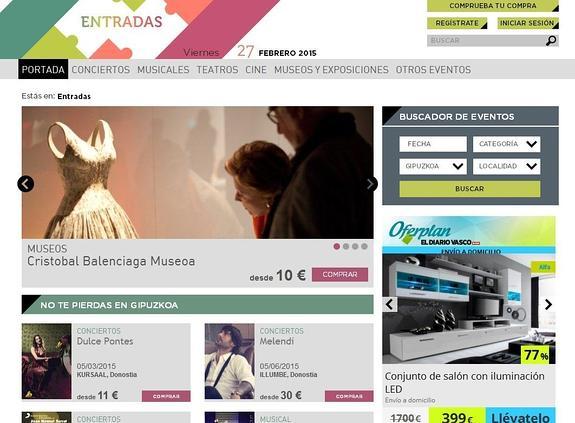 Diariovasco.com refuerza su portal de venta de entradas