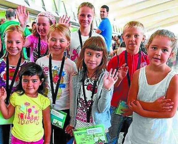 Niños de Chernóbil. Recuperan muy bien su aspecto y salud tras su estancia.