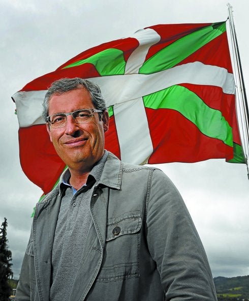 Olano, ayer en la sede del GBB de San Sebastián.