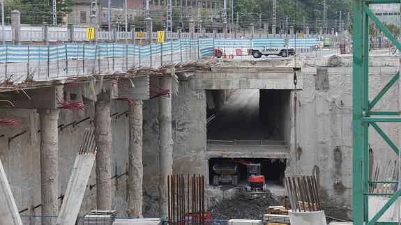 Las obras de la nueva estación de autobuses