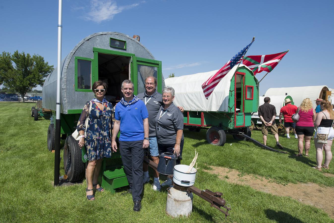 El lehendakari y su esposa en el Jaialdi-Festival Internacional de la Cultura Vasca