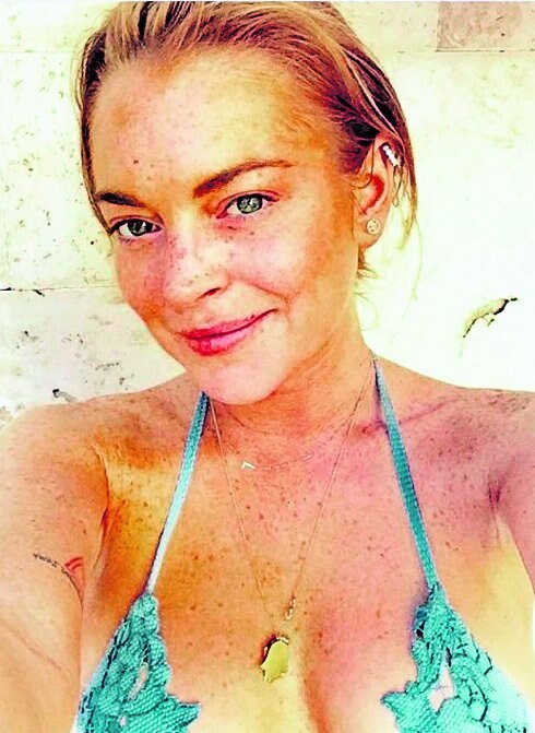 Lindsay Lohan, en uno de sus incontables 'selfies'. 