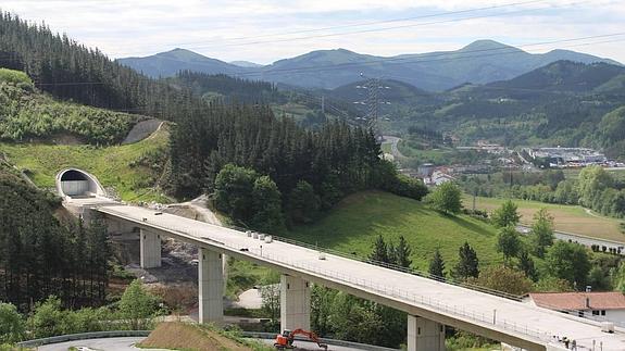 Obras dle TAV en Ezkio-Itxaso. 