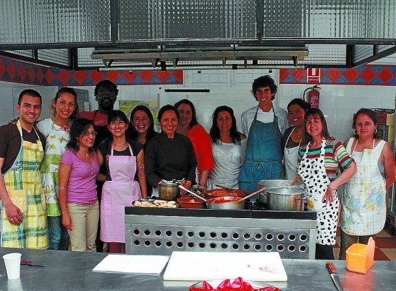 Alumnos de Pilar Arteaga, en una edición anterior del taller. 