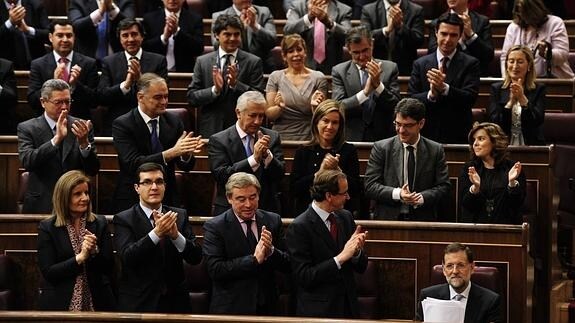 Sesión de investidura de Mariano Rajoy en 2011 
