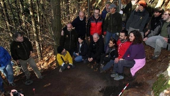 Lugar de la exhumación. 