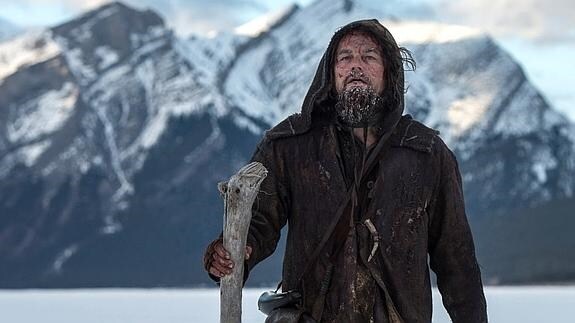 Leonardo Di Caprio en una de las escenas de la películ 'The Revenant'