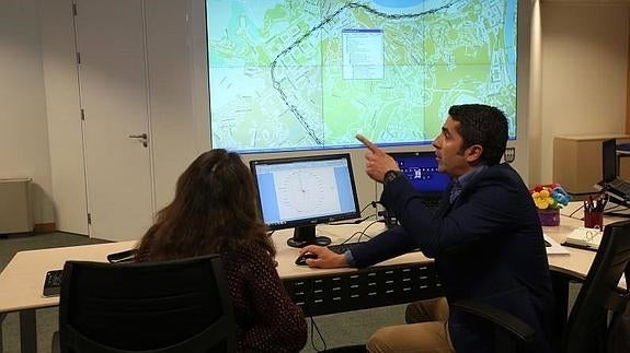 Centro de control de Luraldebus. 