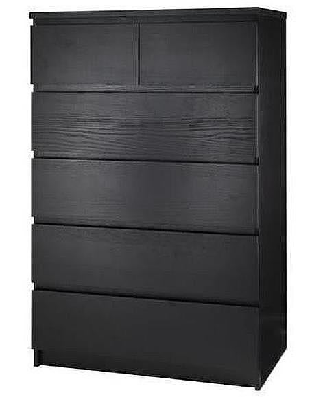 Uno de los modelos de la cómoda 'Malm'. 