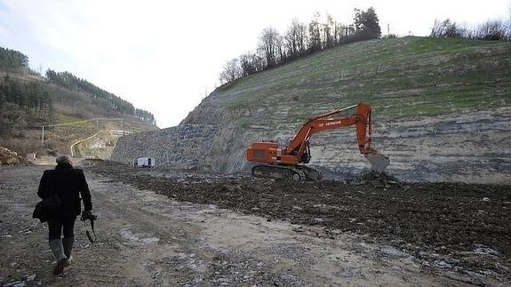 Obras del tramo Antzuola-Bergara de la carretera GI-632