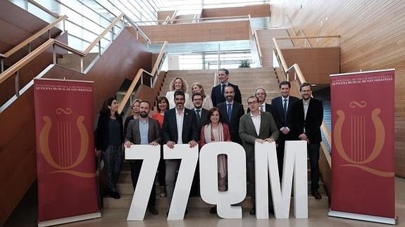 Presentación de la 77 edición de la Quincena Musical de San Sebastián. 