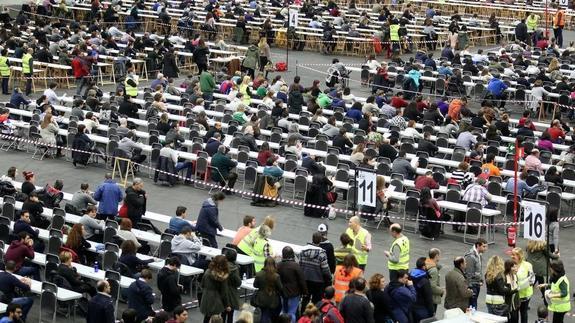 Un examen anterior de la OPE de Educación en el BEC de Barakaldo.