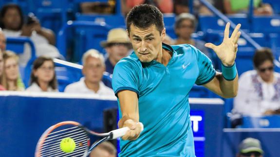 Tomic, durante un encuentro.