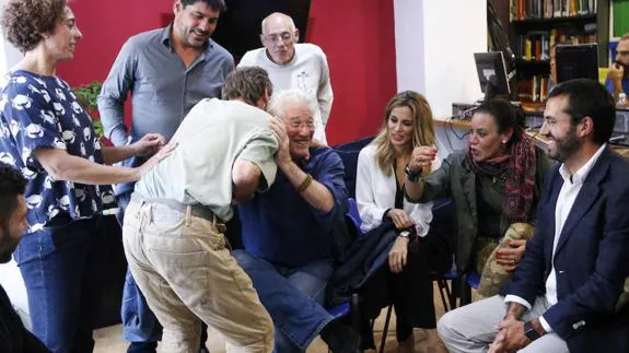 Richard Gere, en un centro para personas sin hogar 