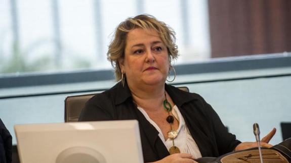 La diputada de Infraestructuras Viarias, Aintzane Oiarbide. 