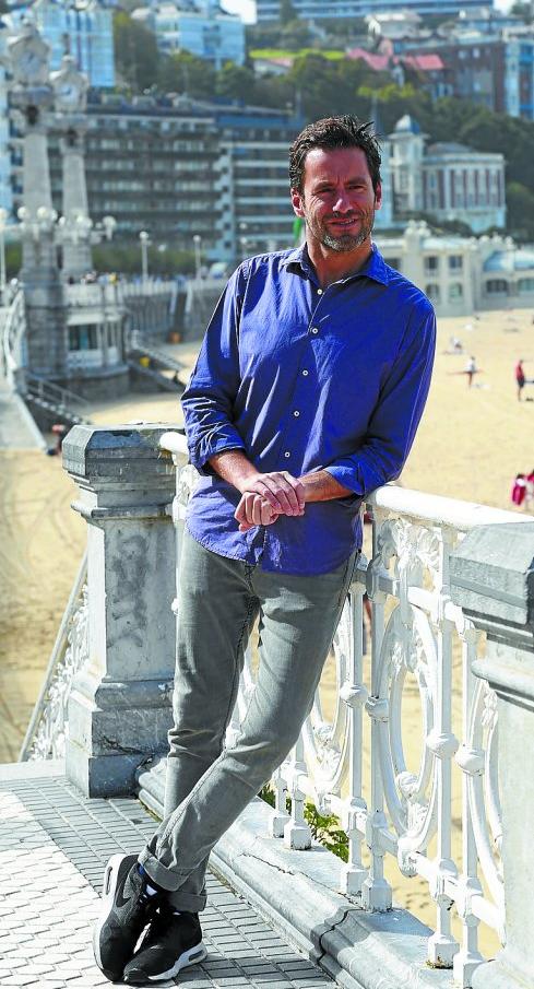 Sémper, ayer en el paseo de La Concha.