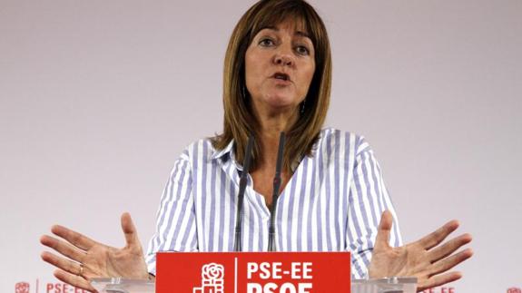 La Secretaria General de los Socialistas Vascos, Idoia Mendia, ha comparecido ante los medios de comunicación tras la reunión de la Comisión Ejecutiva de Euskadi,para analizar los resultados de las elecciones autonómicas. 