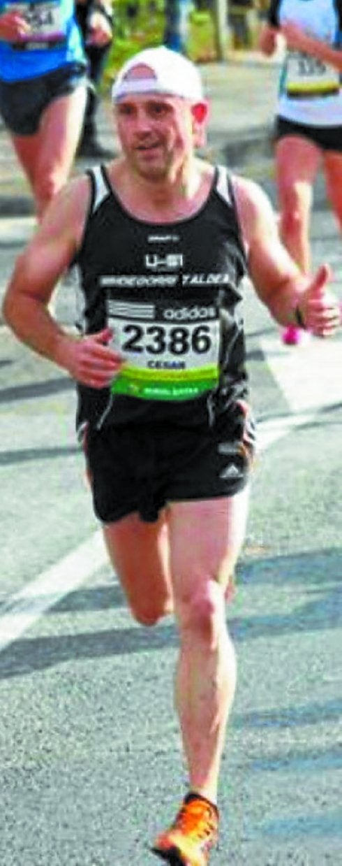 César Eleta es muy aficionado también a las pruebas pedestres.