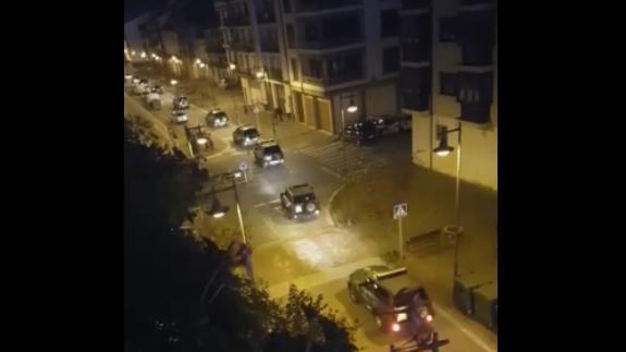 Una veintena de coches de la Guardia Civil entra en Alsasua