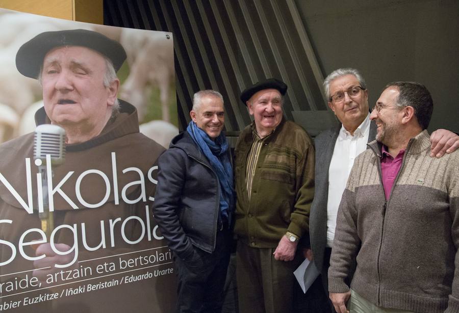 Euzkitze, Nikolas Segurola, Iñaki Beristain eta Eduardo Urarte, atzo Donostiako KMn.