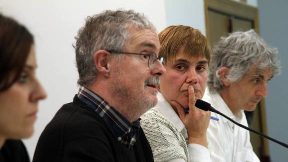 ELA y LAB han ofrecido una rueda de prensa conjunta en Bilbao