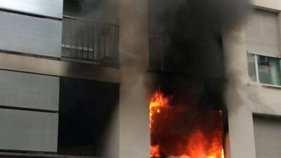 El incendio ha destrozado varias viviendas