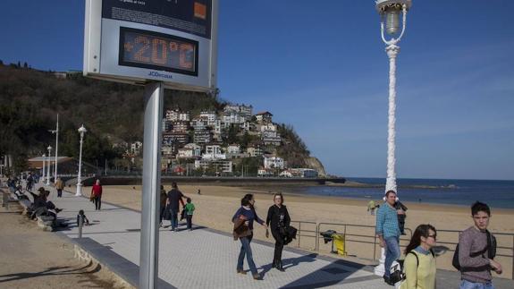 El buen tiempo se ha dejado notar este miércoles en San Sebastián