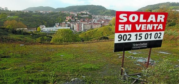 Terrenos a la venta en Errenteria, en una imagen tomada en 2009.