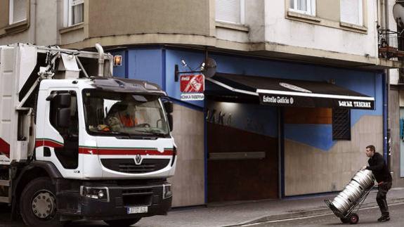 Exterior del bar de Alsasua donde se produjo la agresión.