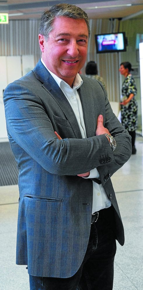 Joan Roca, antes de la primera jornada del congreso.