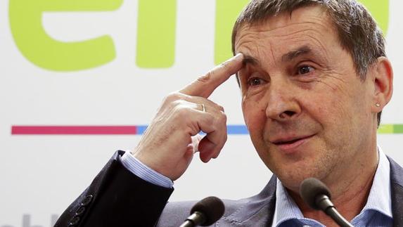El portavoz de EH Bildu y secretario general de Sortu, Arnaldo Otegi.