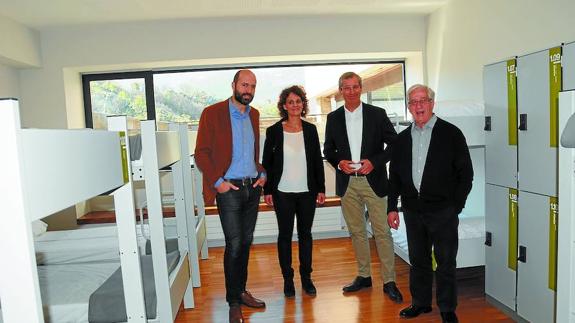 Mikel Biain, Arantxa Ariztimuño, Markel Olano y Joxe Mari Arregi. 