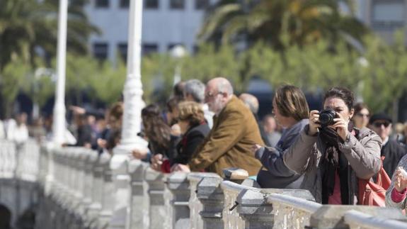 San Sebastián ha registrado grandes cifras de visitantes durante estos días. 