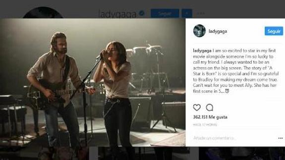 Lady Gaga debutará como actriz en la gran pantalla