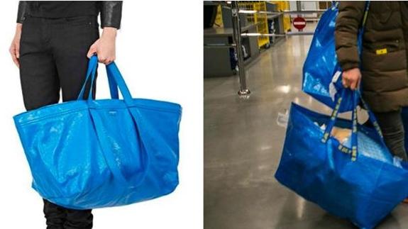 intermitente Ejecución abajo El polémico bolso de 1.700 euros de Balenciaga que parece una bolsa de IKEA  | El Diario Vasco