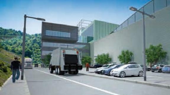 Imagen del futuro Complejo Medioambiental de Gipuzkoa. 