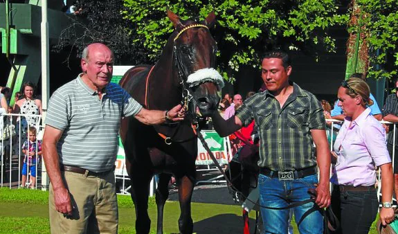 Juanito Goyarán con 'Plural', en la victoria de agosto de 2013. 