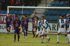 El Hércules (en la imagen, tras marcar uno de los tantos) endosó tres goles al Eibar en Ipurua. [MORQUECHO]