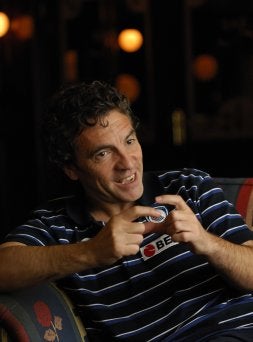 Lillo, sonriente, no eludió ninguna pregunta. /LUOZAO