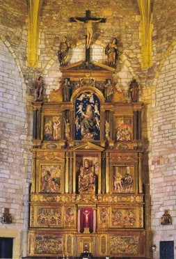 El retablo mayor de la iglesia de San Pedro es el único de Anchieta conservado en Gipuzkoa.