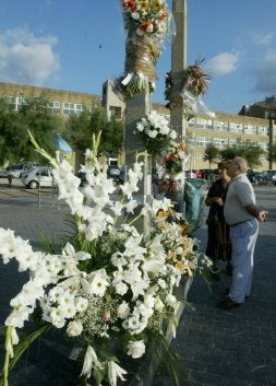 Muestras de solidaridad con Asier
