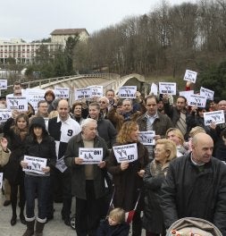 La concentración de vecinos. LUSA