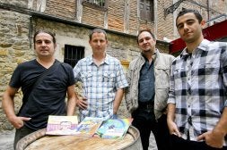 Ander Hormazuri, Josu Waliño, Alex Aldekoa-Otalora eta Dei Gaztelumendi. /DAVID APREA