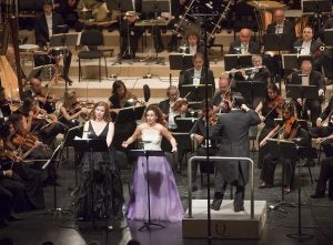 La ópera 'Las Golondrinas', anoche en el Kursaal. /USOZ