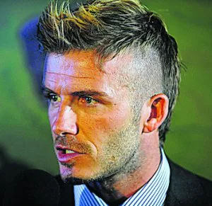 david beckham peinado 2009