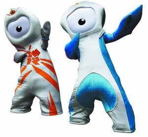 Presentación. Wenlock y Mandeville, las mascotas londinenses. :: efe