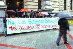 Reivindicación. Protesta para reclamar más recursos para los derechos sociales. ::                             MITXEL ATRIO