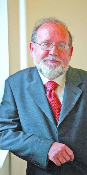 Reyes Mate, durante una anterior visita a Donostia. ::
JOSÉ MARI LÓPEZ